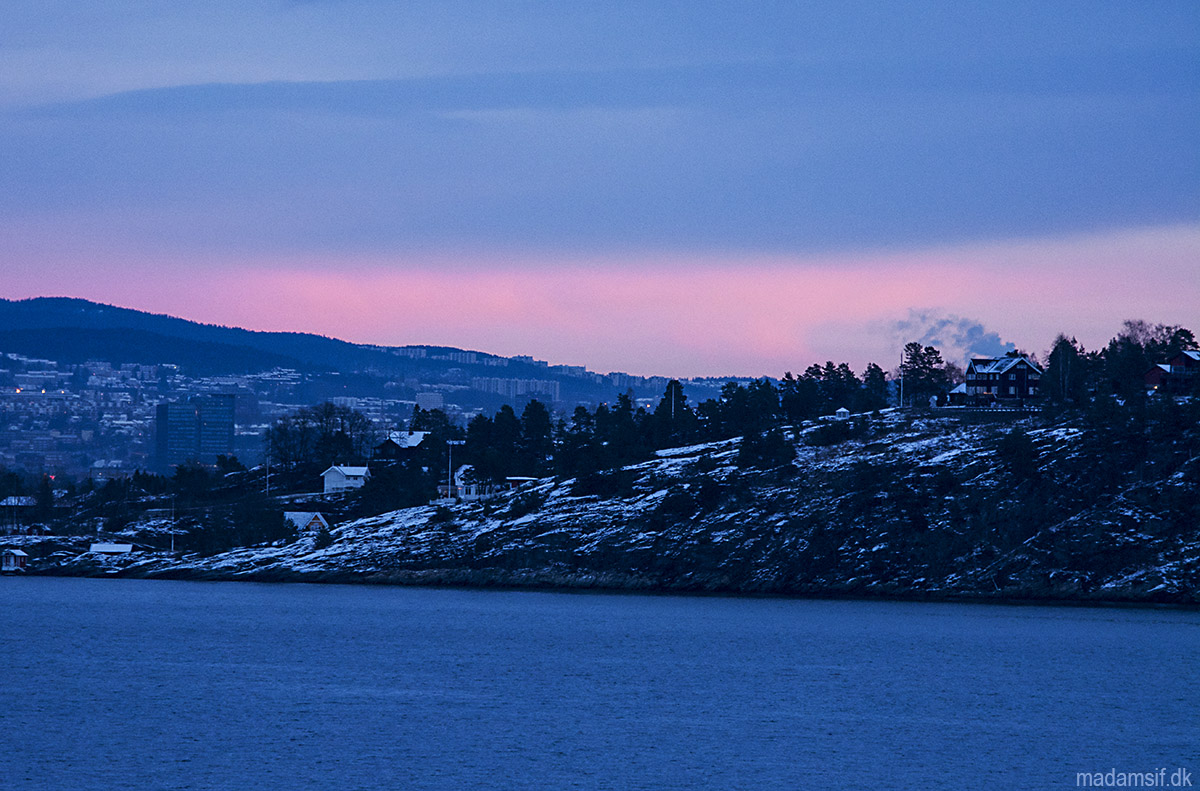 Oslofjorden ved solopgang
